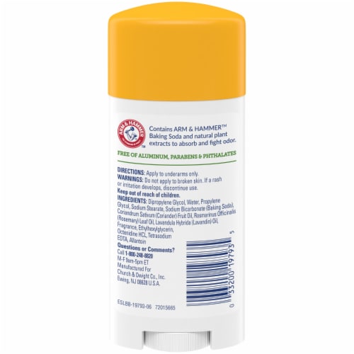 Arm & Hammer Essentials Rosemary Lavender Deodorant Stick with Natural Deodorizers Perspective: bottom