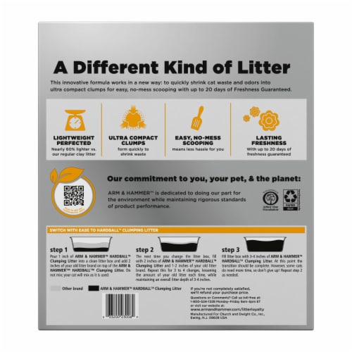 ARM & HAMMER Hardball Multi-Cat Clumping Cat Litter Perspective: bottom