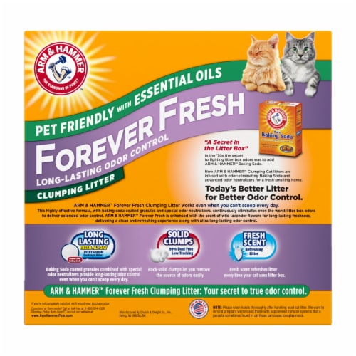 ARM & HAMMER Forever Fresh Lavender Clumping Cat Litter Perspective: bottom