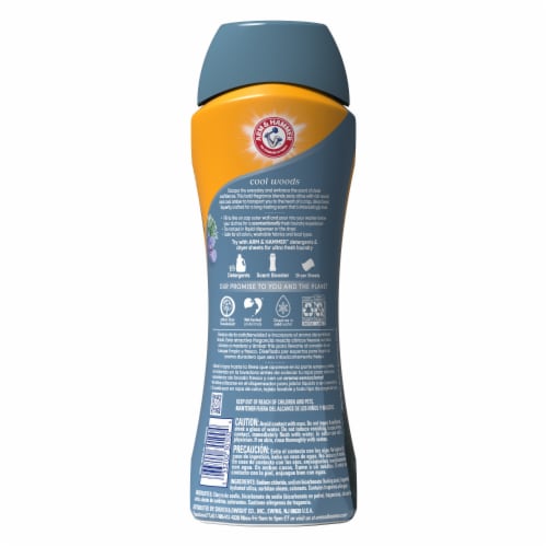 ARM & HAMMER Clean Scentsations Cool Woods In-Wash Scent Booster Perspective: bottom