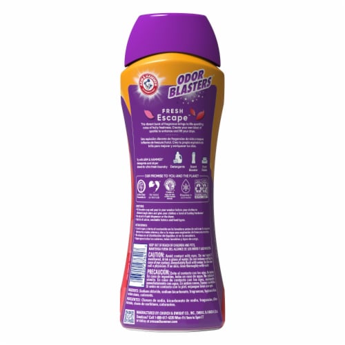 ARM & HAMMER Odor Blasters Fresh Escape In-Wash Scent Booster Perspective: bottom