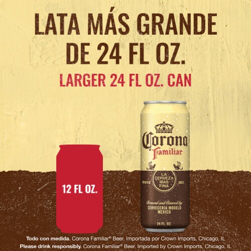 Corona Familiar Mexican Lager Import Beer Perspective: bottom
