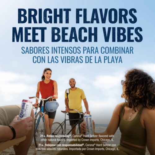 Corona Hard Seltzer Gluten Free Berry Mix Variety Pack Spiked Sparkling Water Perspective: bottom