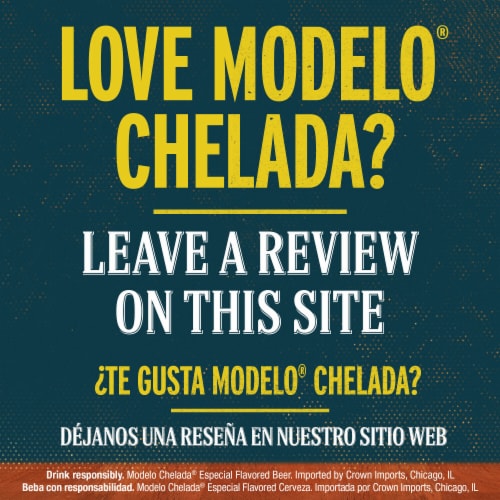 Modelo Chelada Limon y Sal Mexican Import Flavored Beer Perspective: bottom