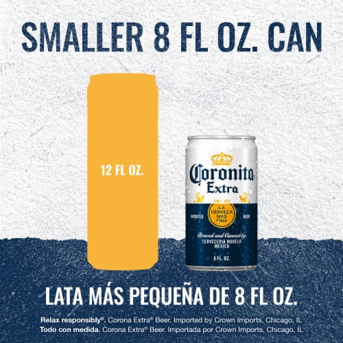 Corona Extra Coronita Mexican Lager Import Beer Perspective: bottom