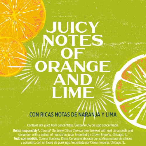 Corona Sunbrew Citrus Cerveza Mexican Import Beer Perspective: bottom