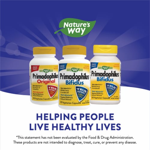 Nature's Way® Primadopholis® Bifidus Vegetarian Capsules Perspective: bottom