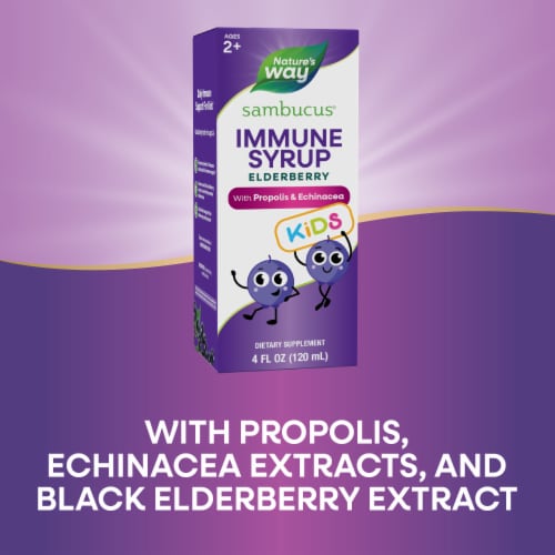 Nature's Way Sambucus® Elderberry Immune Syrup for Kids Perspective: bottom