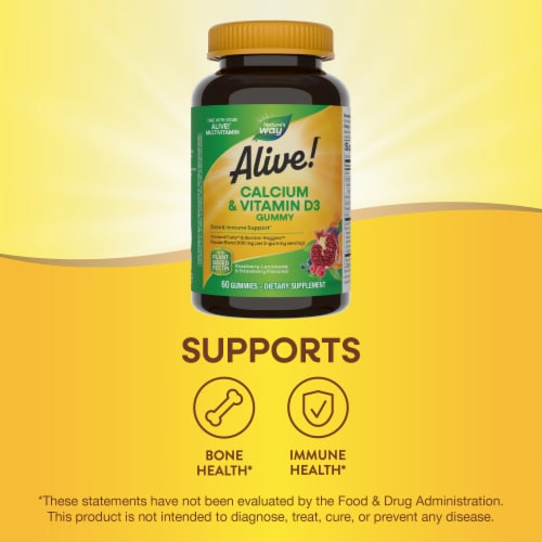 Nature's Way® Alive!® Calcium + Vitamin D3 Gummies Perspective: bottom