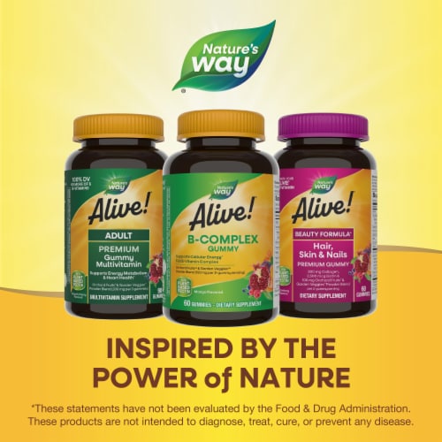 Nature's Way® Alive!® Cherry Flavored B-Complex Gummies Perspective: bottom