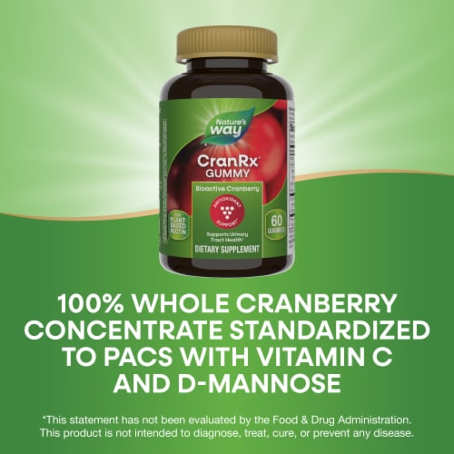 Nature's Way Cranberry CranRx® Urinary Health Gummies Perspective: bottom