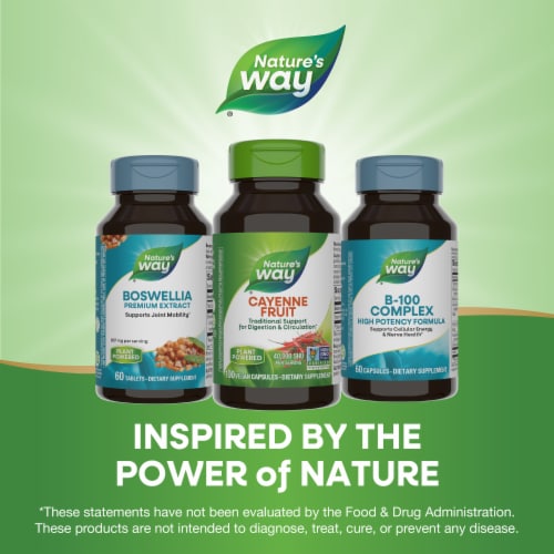 Nature's Way Cayenne Fruit Vegan Capsules 40000 SHU per Serving Perspective: bottom