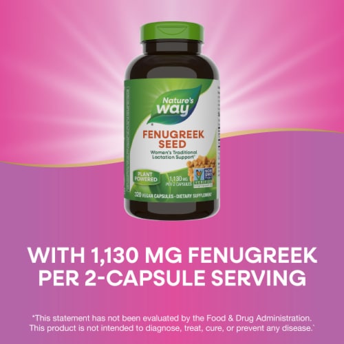 Nature's Way® Fenugreek Seed Capsules Perspective: bottom