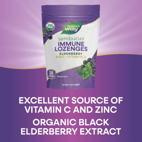 Nature's Way® Mint Flavored Sambucus Lozenges Perspective: bottom