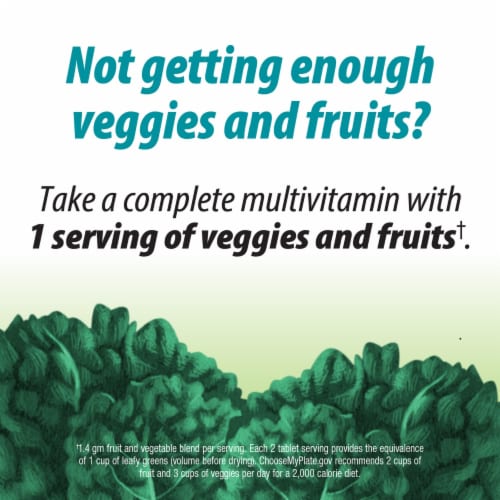 Nature's Way Alive! Garden Goodness Men's Multi-Vitamin Tablets Perspective: bottom