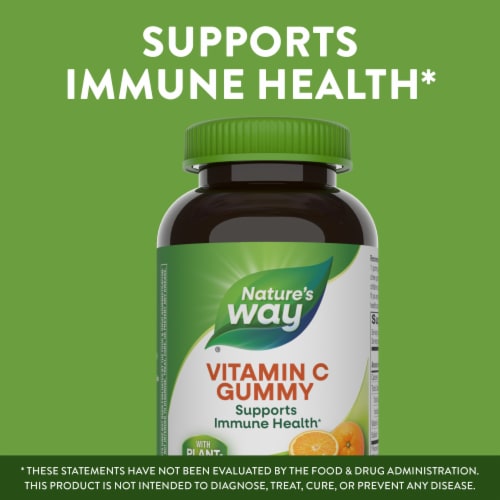 Nature's Way Orange Flavored Vitamin C Gummies 250mg Perspective: bottom