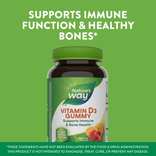 Nature's Way® Mixed Fruit Flavored Vitamin D3 Gummies Perspective: bottom