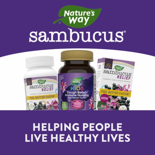 Nature's Way Kids' Sambucus® Relief Immune Support Gummies Perspective: bottom