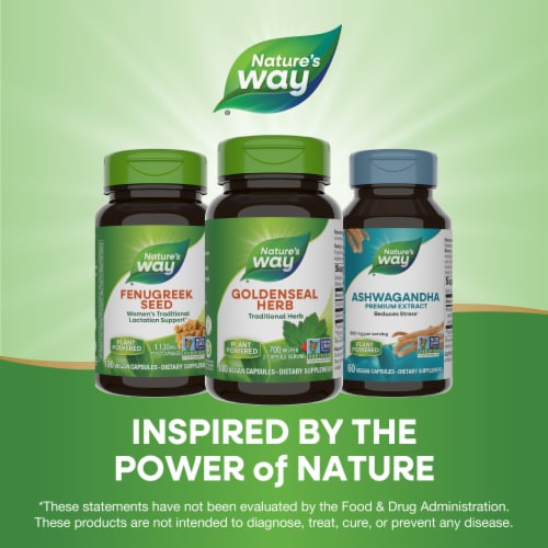 Nature's Way® Goldenseal Herb Capsules Perspective: bottom