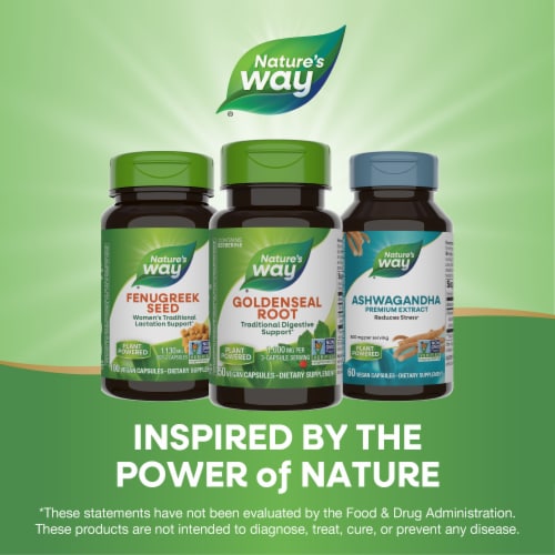 Nature's Way Goldenseal Root Capsules Perspective: bottom