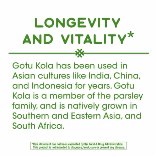 Nature's Way Gotu Kola Capsules 475 mg Perspective: bottom