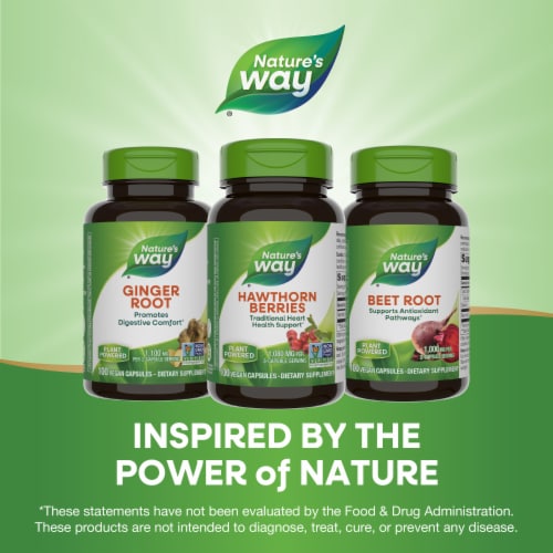 Nature's Way Hawthorn Berries Capsules 510 mg Perspective: bottom