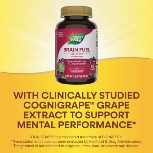 Nature's Way Brain Fuel With Clinically Studied Cognigrape