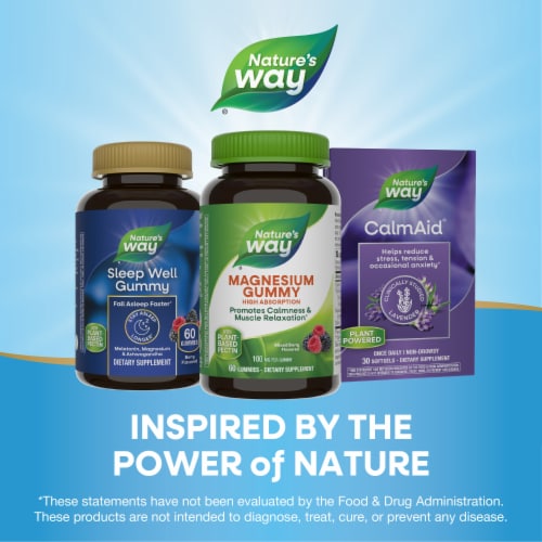 Nature’s Way Magnesium with Magnesium Citrate Mixed Berry Flavored Gummies Perspective: bottom