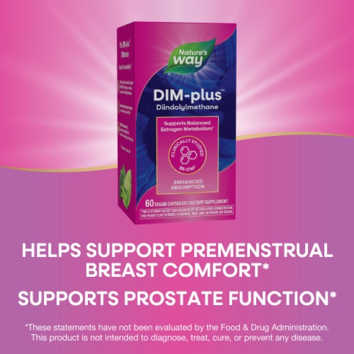 Nature's Way® Dim-Plus Estrogen Metabolism Formula Capsules Perspective: bottom