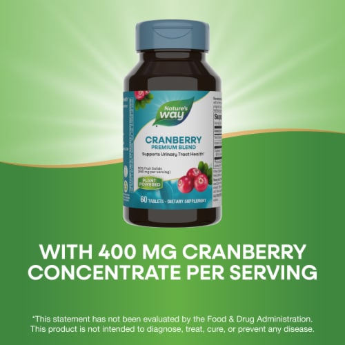 Nature's Way® Cranberry Standardized Tablets Perspective: bottom