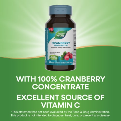 Nature's Way Premium Blend Cranberry Capsules Perspective: bottom