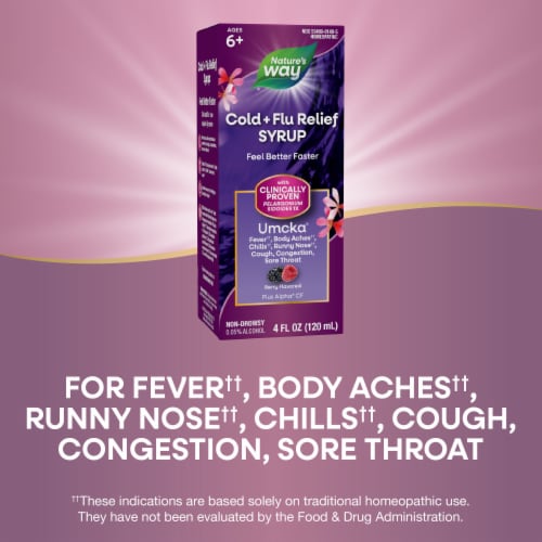 Nature's Way® Umcka® Cold & Flu Berry Flavored Syrup Perspective: bottom