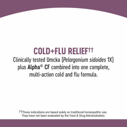 Nature's Way® Umcka® Cold + Flu Orange Flavor Chewable Tablets Perspective: bottom