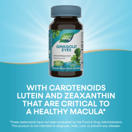Natures's Way® Ginkgold® Eyes for Visual Function Tablets Perspective: bottom