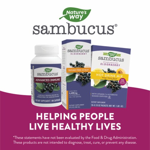 Nature's Way Sugar-Free Sambucus Syrup Perspective: bottom