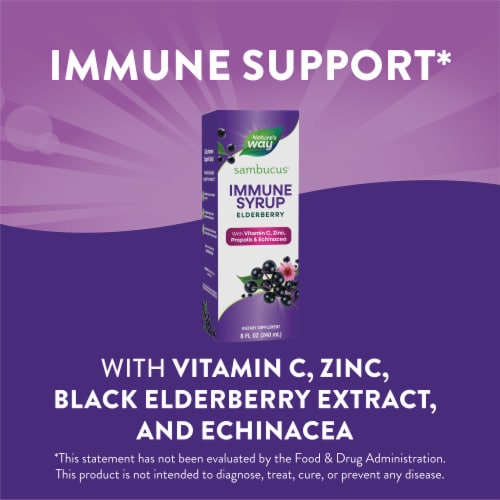 Nature's Way Sambucus® Elderberry Immune Syrup Perspective: bottom