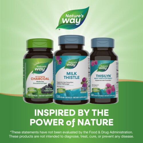 Nature's Way® Milk Thistle Vegan Capsules Perspective: bottom