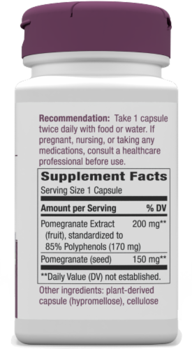 Nature's Way® Pomegranate Capsules Perspective: bottom
