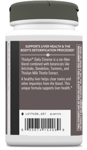 Nature's Way Thisilyn Daily Cleanse Vegan Capsules Perspective: bottom