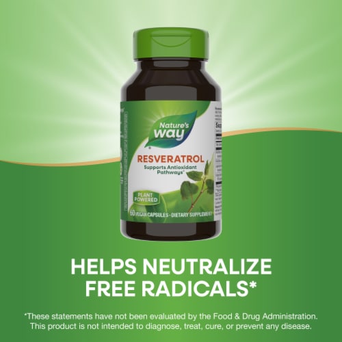 Nature's Way® Premium Blend Resveratrol Vegan Capsules Perspective: bottom