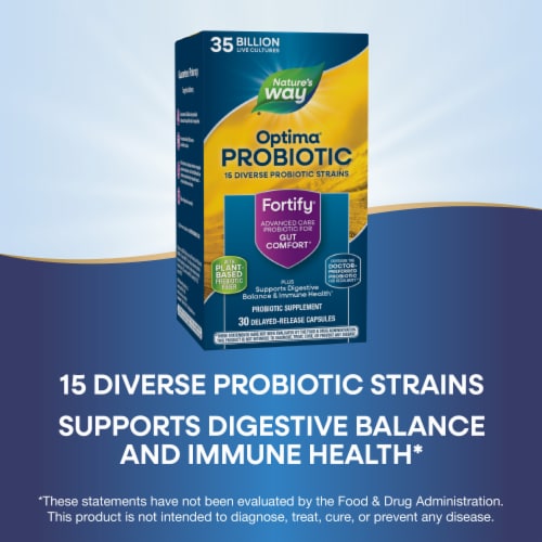 Nature's Way® Fortify® Optima® Daily Probiotic Capsules Perspective: bottom