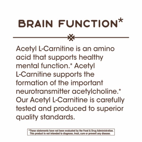 Nature's Way Acetyl L-Carnitine 500 mg Vcaps Perspective: bottom