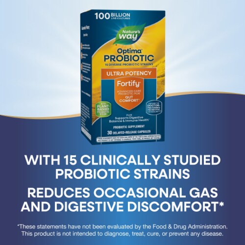Nature's Way® Fortify® Optima® Advanced Care Probiotic Capsules Perspective: bottom
