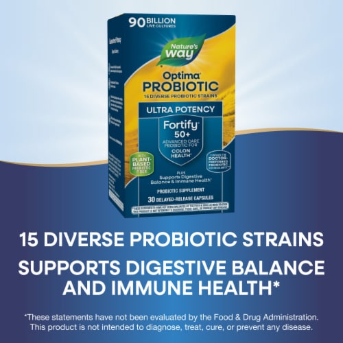 Nature's Way® Fortify® Optima® Age 50+ Advanced Care Probiotic Perspective: bottom