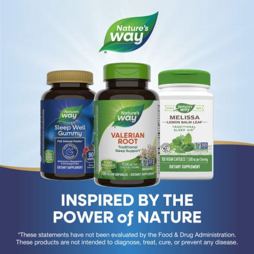Nature's Way Valerian Root Vegan Capsules Perspective: bottom