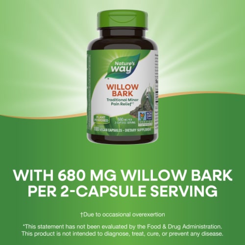 Nature's Way® White Willow Bark Capsules Perspective: bottom