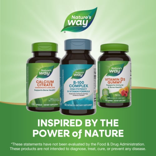 Nature's Way B-100 Complex Capsules Perspective: bottom