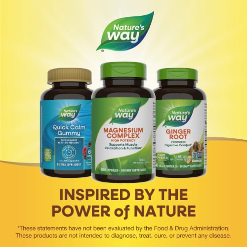Nature's Way® Magnesium Complex Dietary Supplement Capsules Perspective: bottom