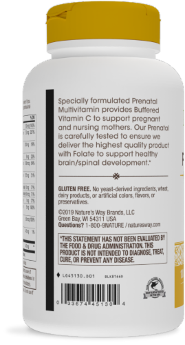 Nature's Way Prenatal Multi Vitamin & Mineral Capsules Perspective: bottom