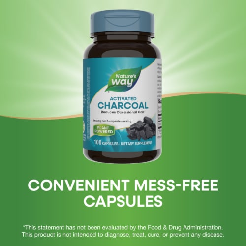 Nature's Way® Activated Charcoal Capsules Perspective: bottom